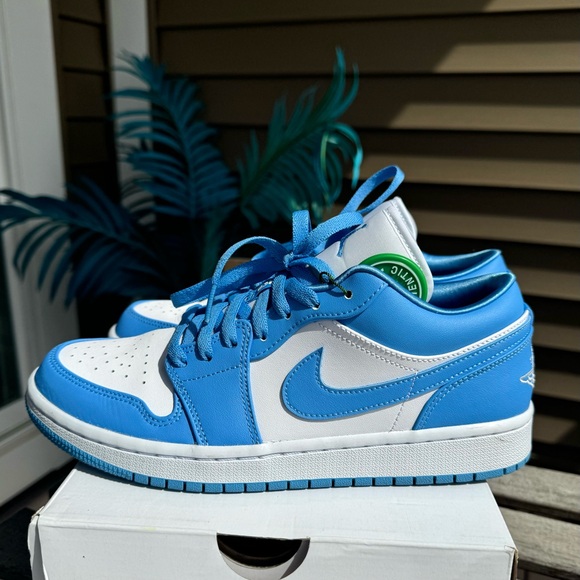 Nike Jordan 1 Low UNC (Womens) 2021 Sneakers - Picture 6 of 12